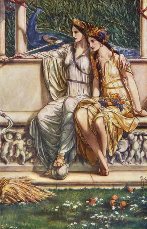 Bouře od Williama Shakespeara, dějství IV, scéna 1 (barevné lito) od Paul Vincent Woodroffe