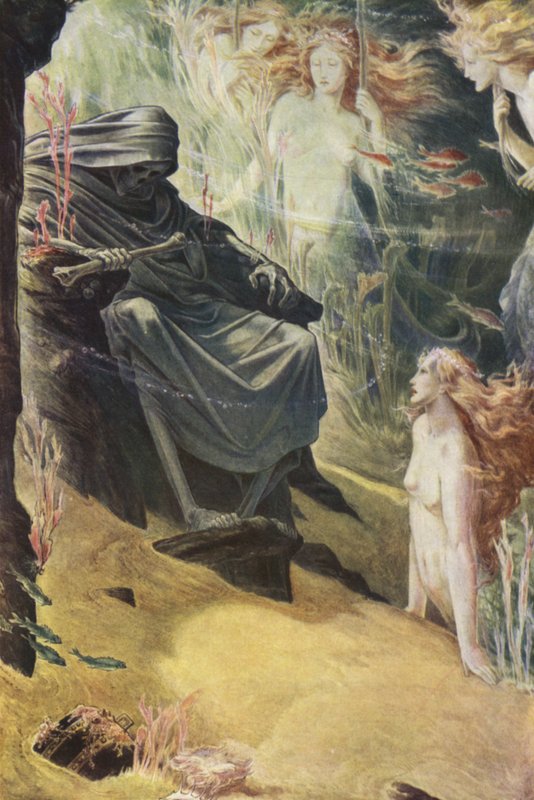 Bouře od Williama Shakespeara, dějství I, scéna 2 (barevné lito) od Paul Vincent Woodroffe