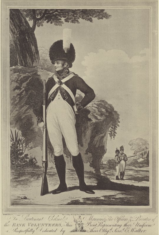 Bankovní dobrovolník, 1804 od Peltro William Tomkins