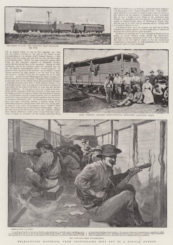 Obklíčený Mafeking, z fotografií zaslaných zvláštním běžcem od Percy F.S. Spence