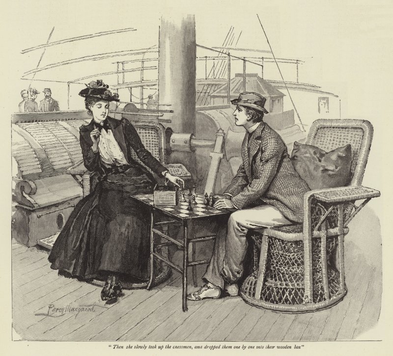 Ilustrace k filmu A Delusion od Theresy I. Macquoidové od Percy Macquoid