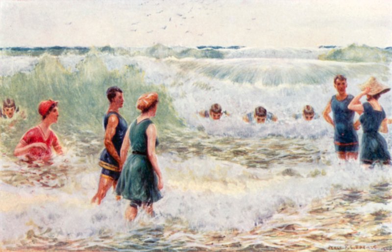 Surfování, střílení jističů (barva lito) od Percy F.S. (after) Spence