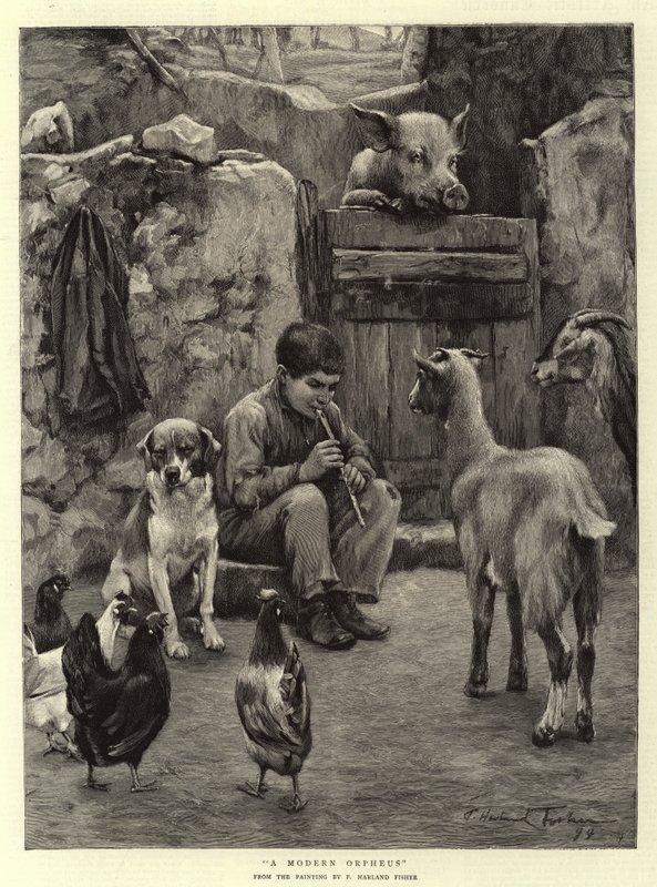 Moderní Orfeus od Percy Harland Fisher