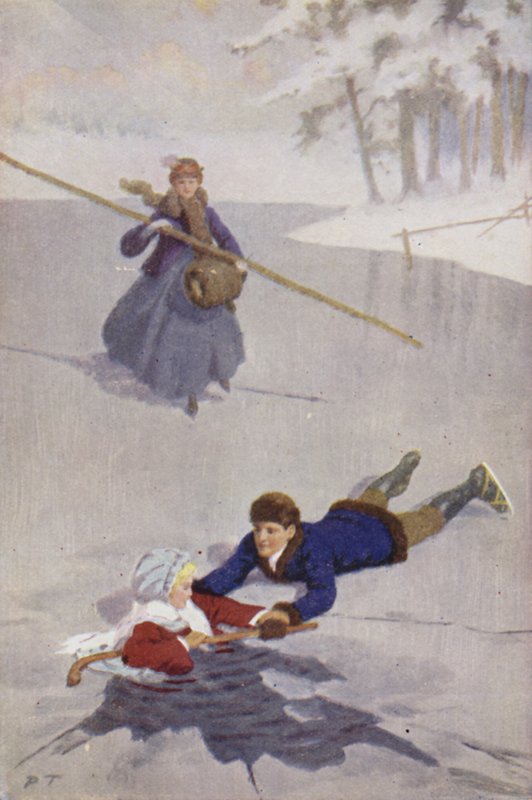 Ilustrace pro malé ženy Louisa M Alcott (barevné lito) od Percy Tarrant