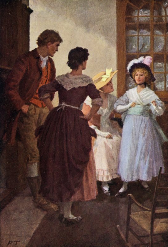 Ilustrace pro Bouřlivé výšiny od Emily Bronteové (barevné lito) od Percy Tarrant