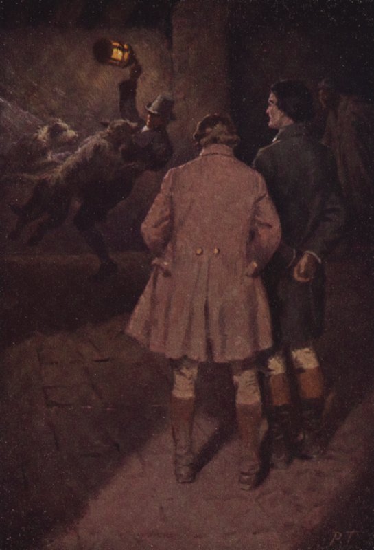 Ilustrace pro Bouřlivé výšiny od Emily Bronteové (barevné lito) od Percy Tarrant