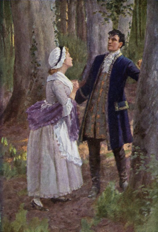Ilustrace pro Bouřlivé výšiny od Emily Bronteové (barevné lito) od Percy Tarrant