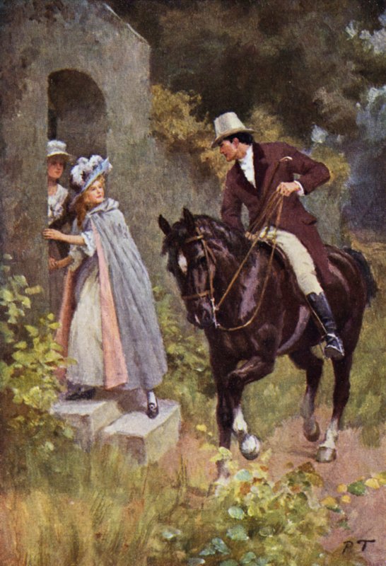 Ilustrace pro Bouřlivé výšiny od Emily Bronteové (barevné lito) od Percy Tarrant