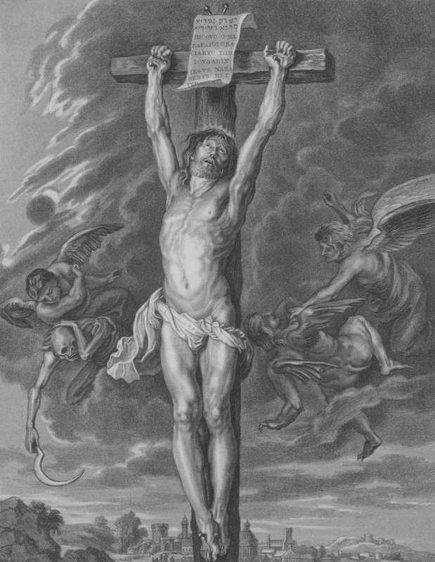 Ukřižování, sv. Matouš 27, verš 30-54 od Peter Paul after Rubens