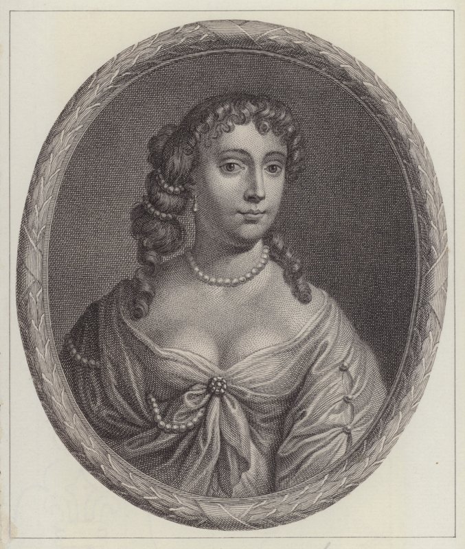 Anne Hyde, vévodkyně z Yorku, první manželka krále Jakuba II (rytina) od Peter (after) Lely