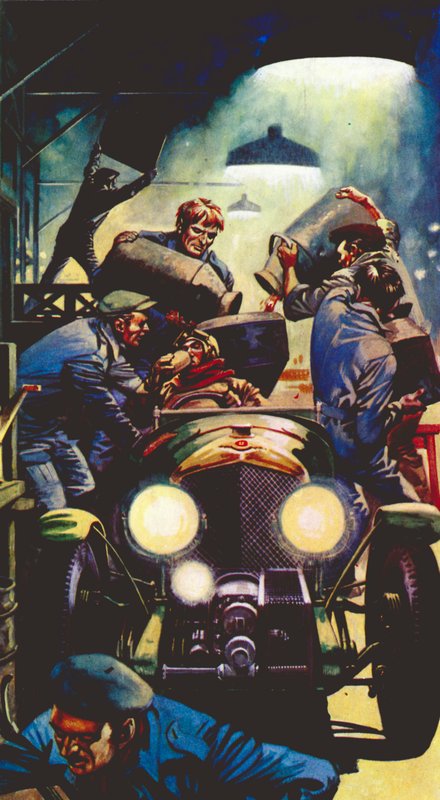 1928 4,5litrové Bentley v Le Mans od Peter Jackson