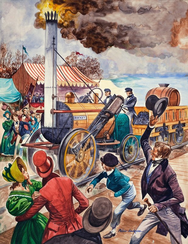 George Stephenson a raketa od Peter Jackson