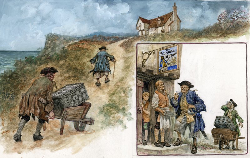 Ilustrace pro ostrov pokladů od Peter Jackson