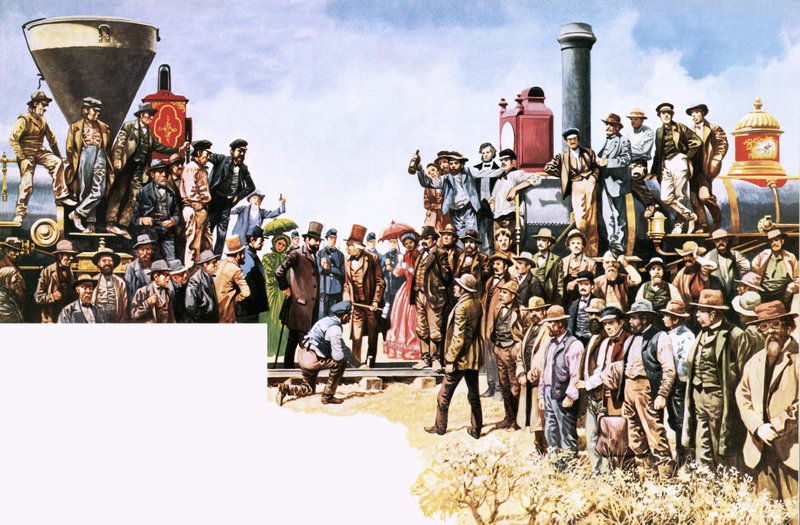 Spojení železnic Union Pacific a Central Pacific od Peter Jackson