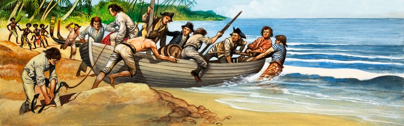 Vzpoura na Bounty (kvaš na papíře) od Peter Jackson