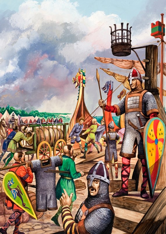 Normané se připravují na invazi do Anglie v roce 1066 od Peter Jackson