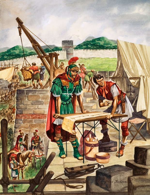 Císař Hadrian kontroluje práci od Peter Jackson
