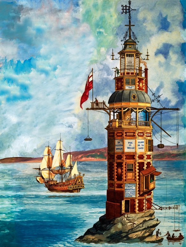 První Eddystone Lighthouse od Peter Jackson