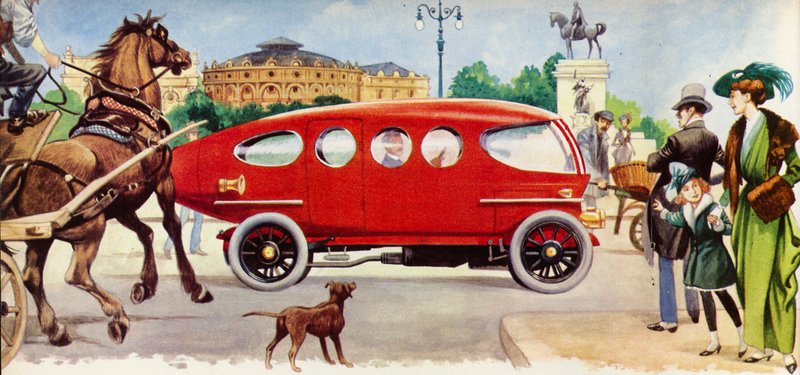 Torpédové auto Ricotti z roku 1913 o roky předběhlo dobu od Peter Jackson