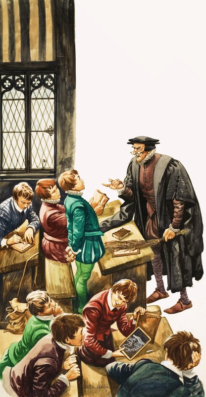 Podivuhodný příběh Británie: Ve škole za Tudorovských časů od Peter Jackson