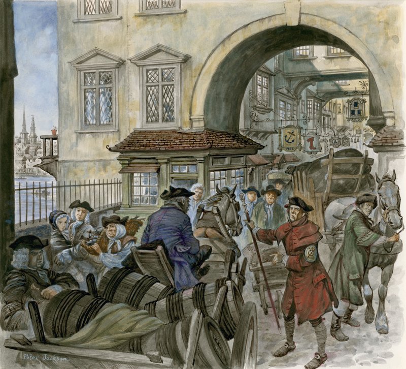 Provoz na Old London Bridge od Peter Jackson
