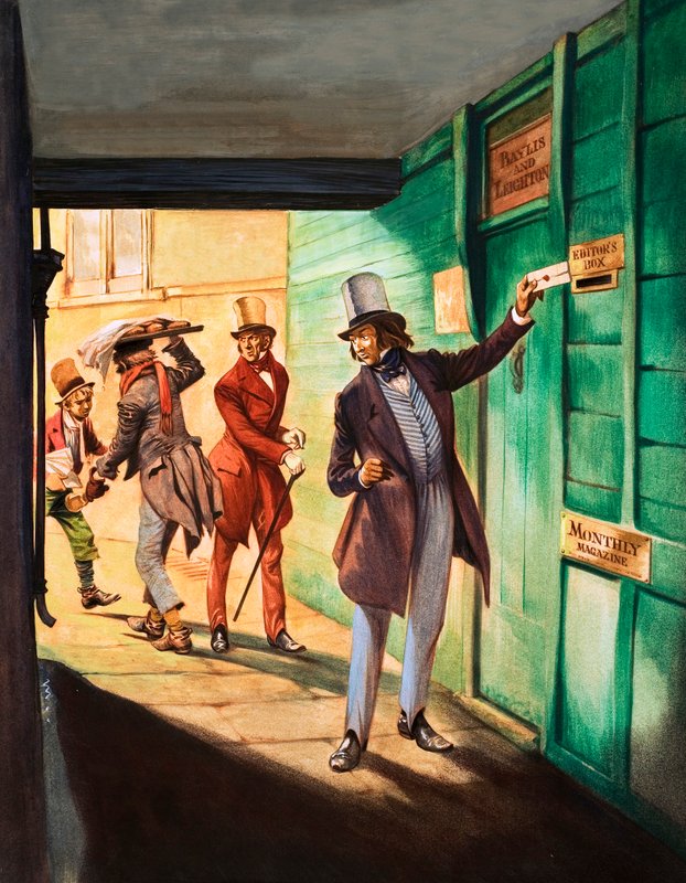 Když byli mladí: Charles Dickens (kvaš na papíře) od Peter Jackson