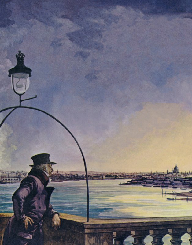 William Wordsworth, Upon Westminster Bridge (barevné lito) od Peter Jackson