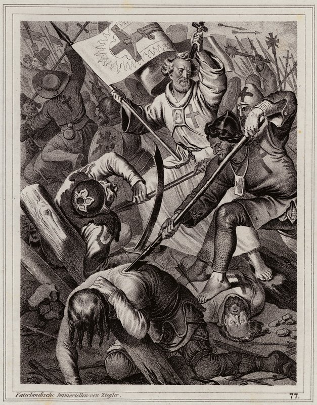 Petr Poustevník v čele lidové křížové výpravy od Peter Johann Nepomuk Geiger
