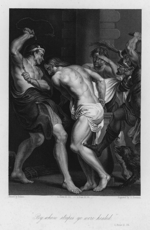 Bičování Krista, I. Petr II., 24 (rytina) od Peter Paul (after) Rubens