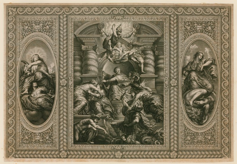 Strop banketního domu ve Whitehallu od Peter Paul Rubens