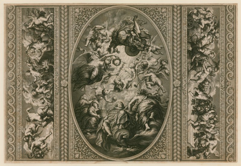 Strop banketního domu ve Whitehallu od Peter Paul Rubens