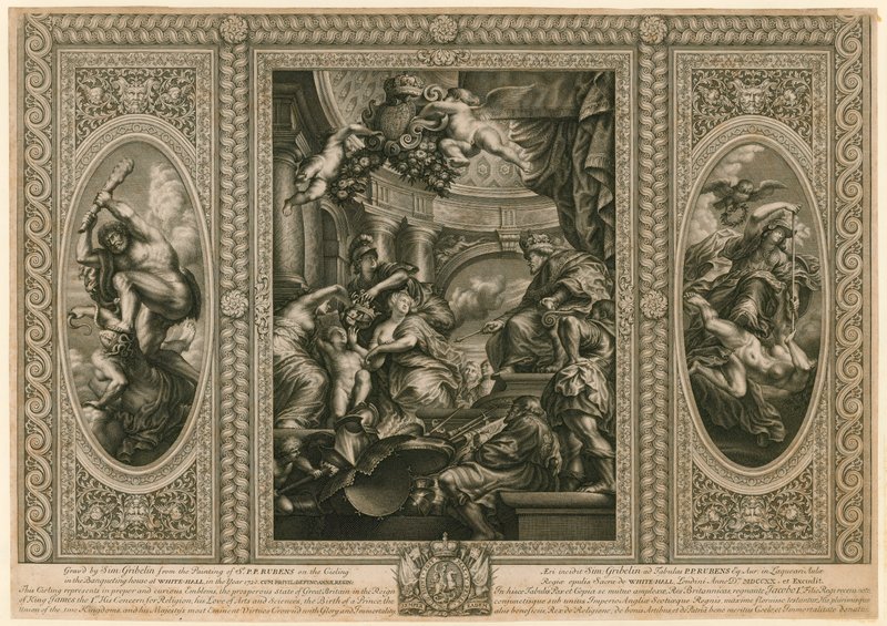 Strop banketního domu ve Whitehallu od Peter Paul Rubens