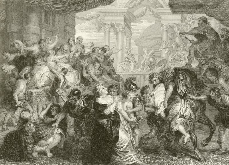 Znásilnění Sabinek od Peter Paul Rubens