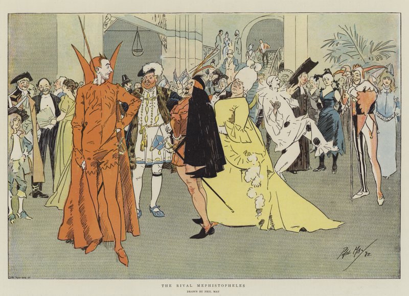 Rival Mefistofeles (chromolitho) od Phil May