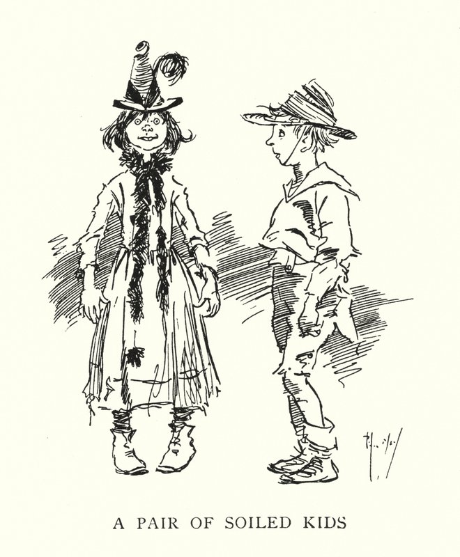 Pár špinavých dětí (litho) od Phil May