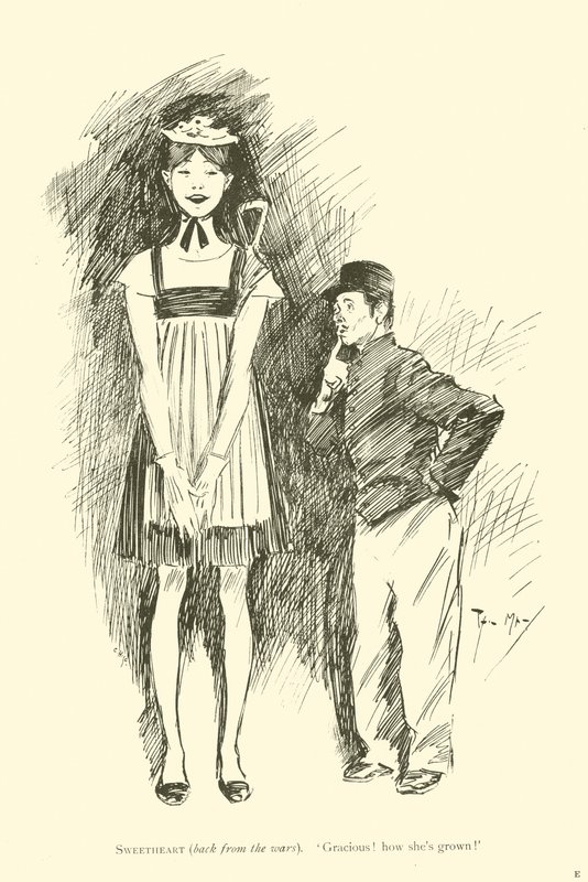 Kreslený film od Phila Maye z 90. let 19. století (litho) od Phil May