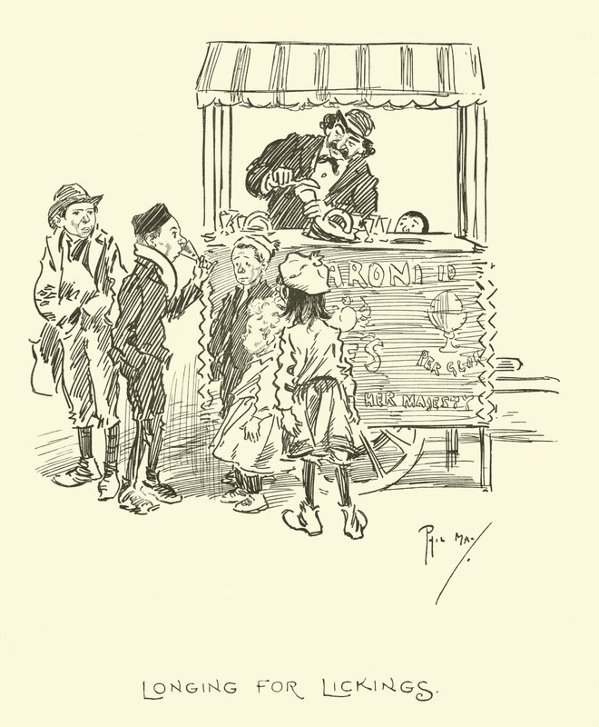 Ilustrace pro Phila Mayse Gutter-Snipese od Phil May
