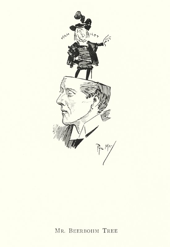 Mr Beerbohm Tree (litho) od Phil May