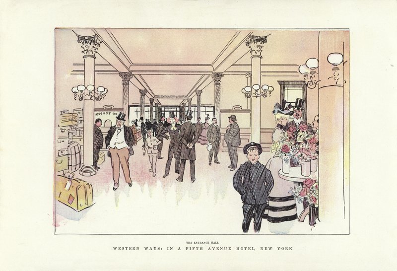 Západní způsoby, v hotelu Fifth Avenue v New Yorku od Phil May