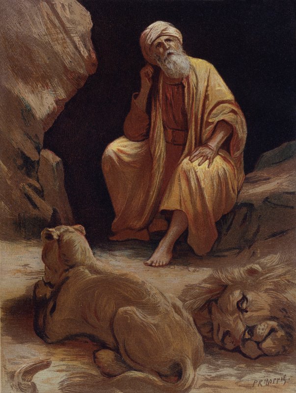 Daniel v jámě lvů od Philip Richard Morris