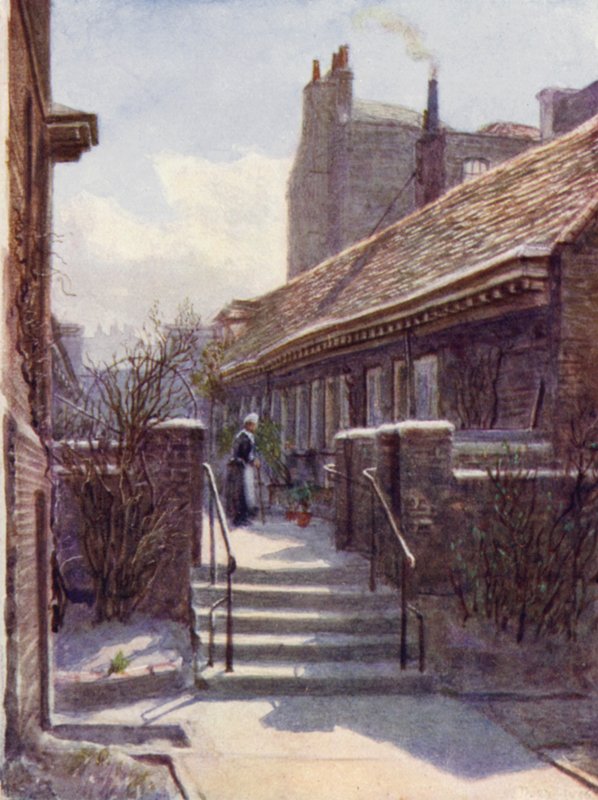 Almshouses of Skinners Company, Mile End, 1892 od Philip Norman