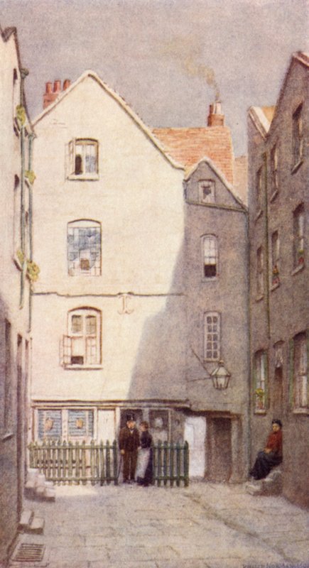 Back of Green Dragon Tavern, St Andrews Hill, 1890 od Philip Norman