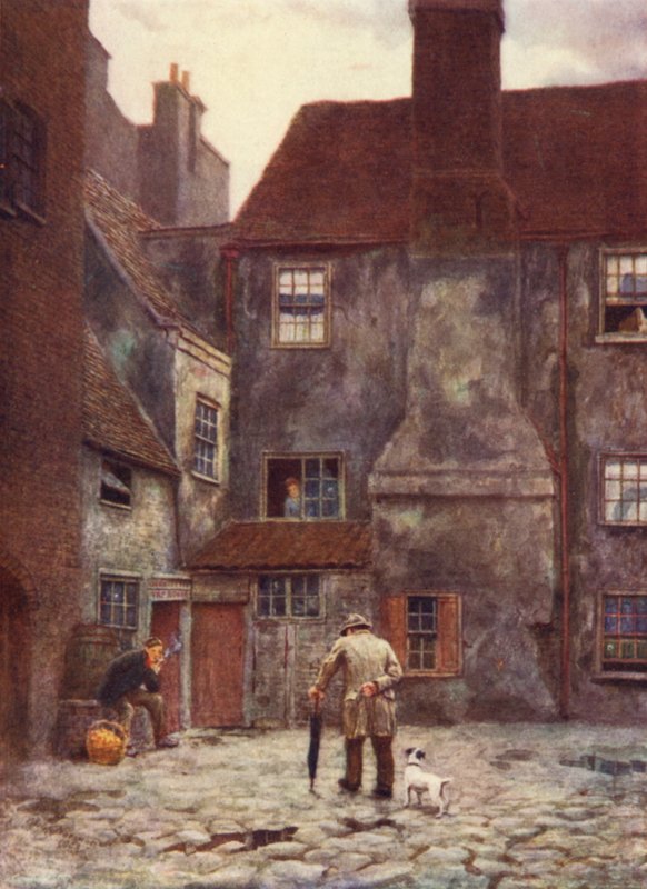 Back of Queens Head Inn, Southwark, 1884 od Philip Norman