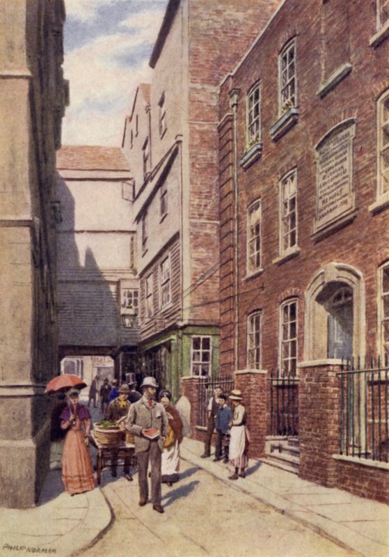 Vchod do Bishopsgate z Great St Helens, 1890 od Philip Norman