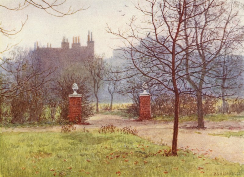 Garden ze Scarsdale House, Kensington, 1892 od Philip Norman