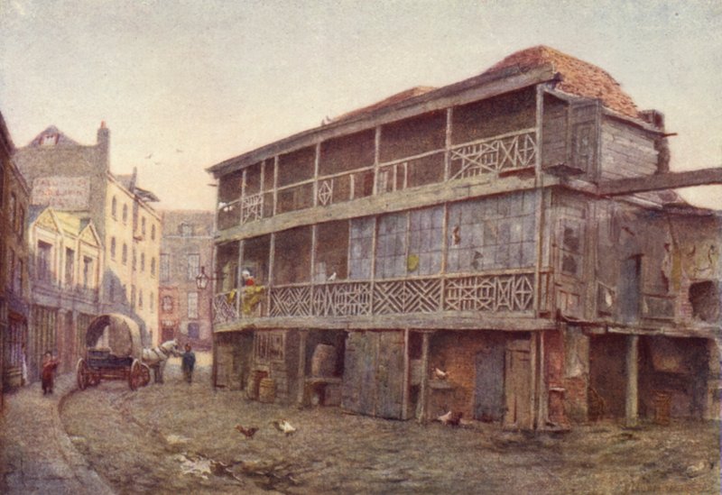 Last of Kings Head Inn, Southwark, 1884 od Philip Norman
