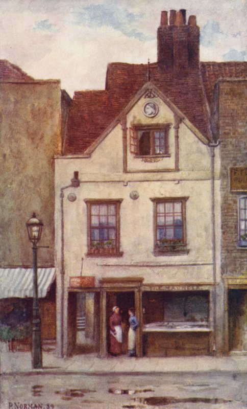 Maunders Fish Shop, Cheyne Walk, 1887 od Philip Norman