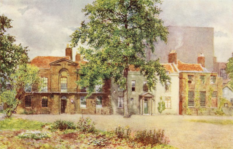 Staré domy na místě Victoria and Albert Museum, 1899 od Philip Norman