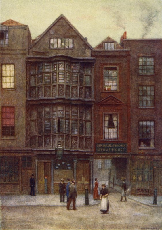 Sir Paul Pindars House, Bishopsgate Street, 1877 od Philip Norman