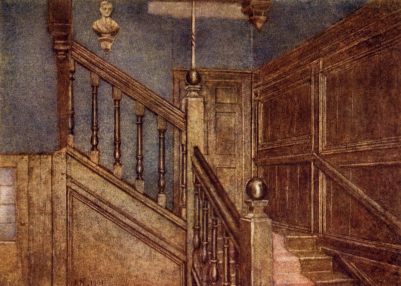 Schodiště Sandford Manor House, 1898 od Philip Norman